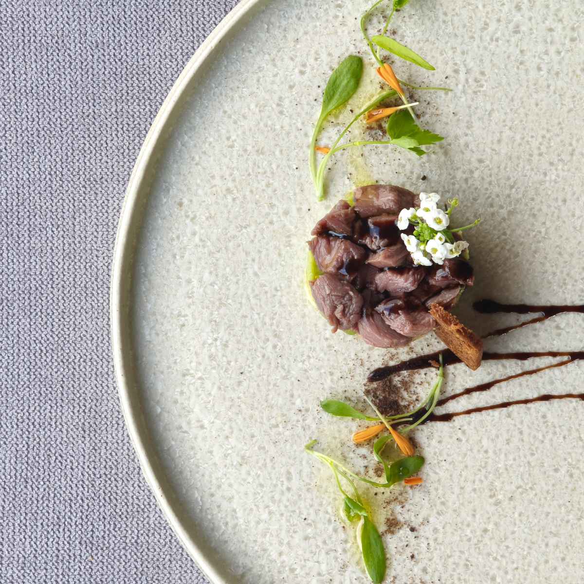 Ezo Venison Knuckle, Avocado, Spiced Rusk